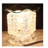 5" Square Pearl Design, Clear Lamp, White Light - Beautiful Design, Oil Warmer with Cord and dimmer view 4
