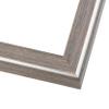 13x35 Frame Grey Real Wood Picture Frame Width 1.25 Inches | Interior Frame Depth 0.5 Inches | Hans Farmhouse Photo Frame Complete with UV Acrylic, Foam Board Backing & Hanging Hardware view 4