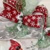Let Heaven and Nature Sing Christmas Wreath Handmade Deco Mesh Available in 24 inch and 28 inch diameters view 2