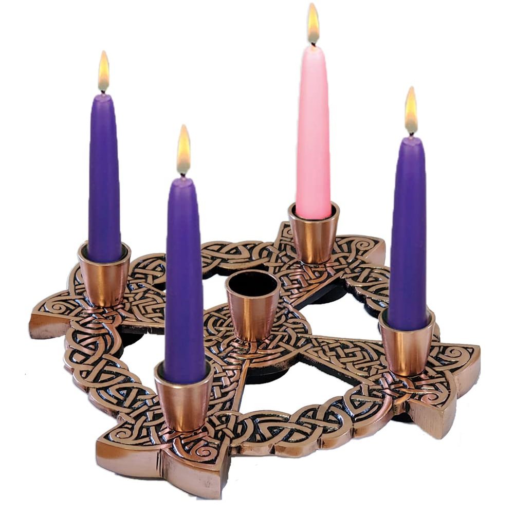 Copper Celtic Advent Wreath