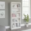 Realspace 72" H 5-Shelf Bookcase, Arctic White view 1