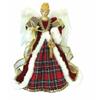 Unknown1 Santa's Workshop 16inch Tartan Plaid Angel Tree Topper 16 Red Resin, Medium view 1