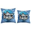 97.7 Outlaw Radio FM Throw Pillow view 3