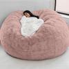 Bean Bag Chair(No Filler) Ultra Soft, Foam Filling, Washable Breathable and Comfortable Jumbo Bean Bag Sofa Kids Adult Bean Bag Chair (Color : Pink, Size : 8ft) view 1