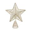 YAYA2021-SHOP Christmas Ornaments Iron Christmas Tree Topper Luminous Star Shape Treetop Decor for Home Party Xmas Tree Topper Star Christmas Decorations view 1