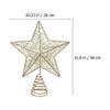 YAYA2021-SHOP Christmas Ornaments Iron Christmas Tree Topper Luminous Star Shape Treetop Decor for Home Party Xmas Tree Topper Star Christmas Decorations view 2