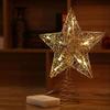 YAYA2021-SHOP Christmas Ornaments Iron Christmas Tree Topper Luminous Star Shape Treetop Decor for Home Party Xmas Tree Topper Star Christmas Decorations view 3