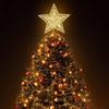 YAYA2021-SHOP Christmas Ornaments Iron Christmas Tree Topper Luminous Star Shape Treetop Decor for Home Party Xmas Tree Topper Star Christmas Decorations view 4