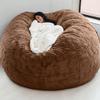Bean Bag Chair(No Filler) Ultra Soft, Foam Filling, Washable Breathable and Comfortable Jumbo Bean Bag Sofa Kids Adult Bean Bag Chair (Color : Dark Brown, Size : 7ft) view 1