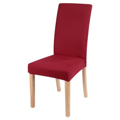 1/2/4/6pcs Stretch Floral Print Chair Cover Home Dining Room Chair Covers Multifunction Spandex Elastic Cloth Seat Protector,red,6pcs