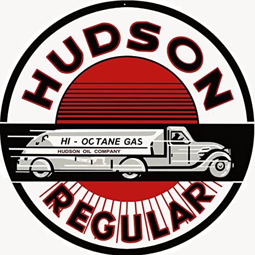 ArtFuzz Hudson Gasoline Sign 14 Round