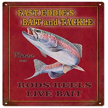 ArtFuzz Fast Eddies Bait and Tackle Sign