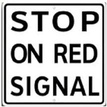 ArtFuzz RR-53 Stop On Red Signal Railroad Sign