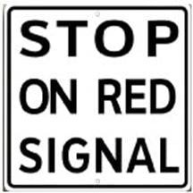 ArtFuzz RR-53 Stop On Red Signal Railroad Sign