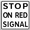 ArtFuzz RR-53 Stop On Red Signal Railroad Sign view 1