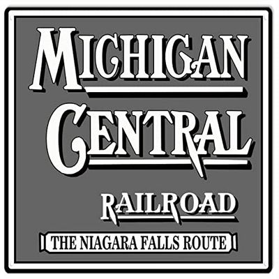 ArtFuzz Michigan Central Railroad Sign 12x12