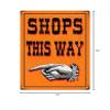 Vintage Shops This Way Sign view 2