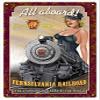 ArtFuzz All Aboard K4 Pennsylvania Railroad Sign view 1