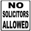 ArtFuzz No Solicitors Allowed Sign view 1
