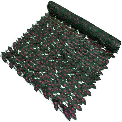Artificial Faux Ivy Hedge Faux Privacy Fence Screen Privacy Hedge Screen Faux Fake Greenery Flower Green Leaves Garland Hanging Plant Panels for Wreath Home Garden Office Landscaping Balcony LSDRALOBB