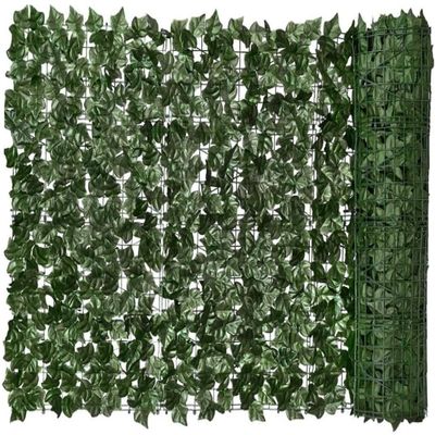 Artificial Faux Ivy Hedge Faux Privacy Fence Screen Privacy Hedge Screen Plant Wall Fake Grass Decorative Backdrop for Outdoor Garden Balcony Artificial Green Leaf Hedge Faux Ivy Privacy Fence LSDRAL