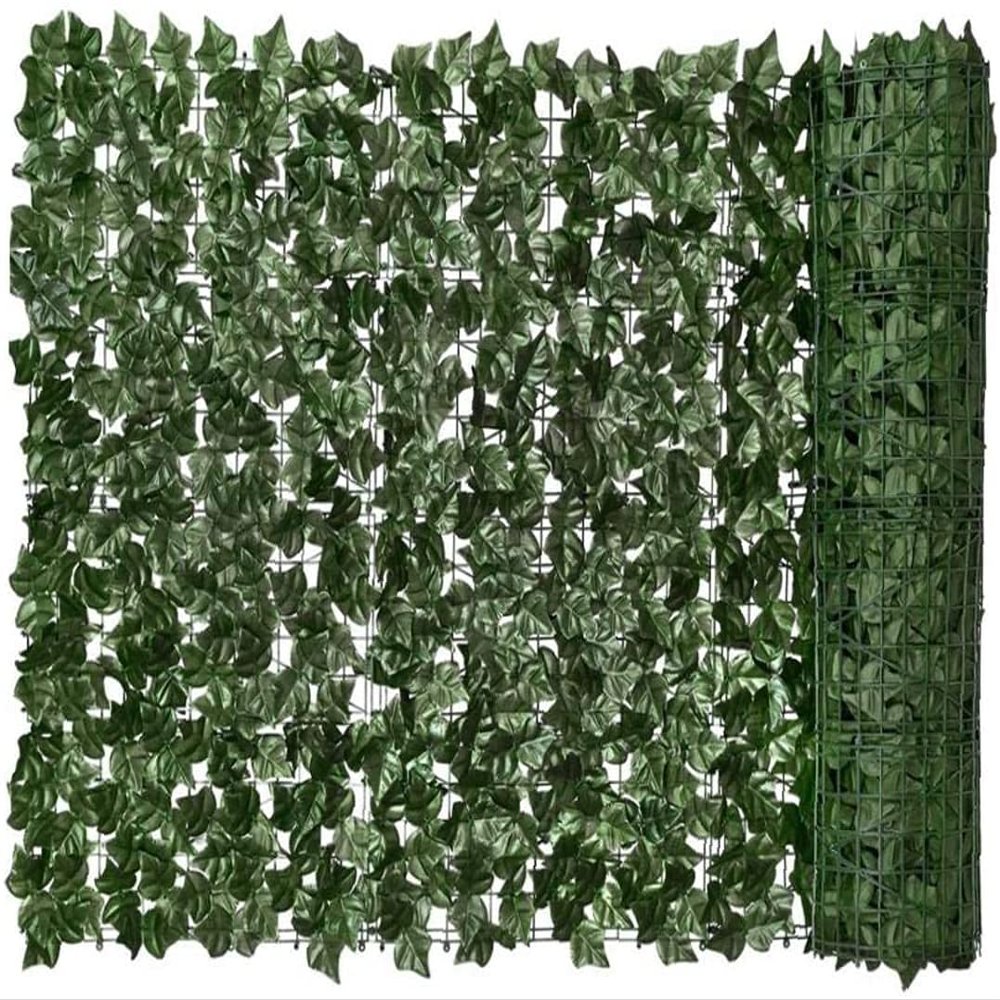 Artificial Faux Ivy Hedge Faux Privacy Fence Screen Privacy Hedge Screen Plant Wall Fake Grass Decorative Backdrop for Outdoor Garden Balcony Artificial Green Leaf Hedge Faux Ivy Privacy Fence LSDRAL