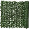 Artificial Faux Ivy Hedge Faux Privacy Fence Screen Privacy Hedge Screen Plant Wall Fake Grass Decorative Backdrop for Outdoor Garden Balcony Artificial Green Leaf Hedge Faux Ivy Privacy Fence LSDRAL view 1