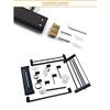 TYQXSH Black Bathroom Set, Stainless Steel Toilet Paper Holder, Wall Mounted Double Towel Bar, Robe Hook, Soap Shelf Kit (Color : Tumber Holder) view 3