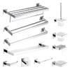 TYQXSH Stainless Steel Towel Bar Bathroom Hardware Set (Color : B126-8 Stacks) view 2