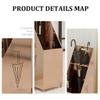 WXYZ Umbrella Stand Rack Golden Business Umbrella Stand, Large-Capacity Hotel Office Bank Umbrella Bucket (8-10 Umbrellas), Waterproof and Rustproof, Easy to Move, 22x28x72cm view 3
