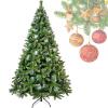 DDHVVOH 7.4 Ft Christmas Tree with Pine Cones,65 Pine Cones,1300 Thickened Branch Tips,Hinged,with Metal Bracket,Stable and Durable,Suitable for Indoor and Outdoor Christmas Decoration view 1