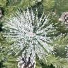 DDHVVOH 7.4 Ft Christmas Tree with Pine Cones,65 Pine Cones,1300 Thickened Branch Tips,Hinged,with Metal Bracket,Stable and Durable,Suitable for Indoor and Outdoor Christmas Decoration view 4