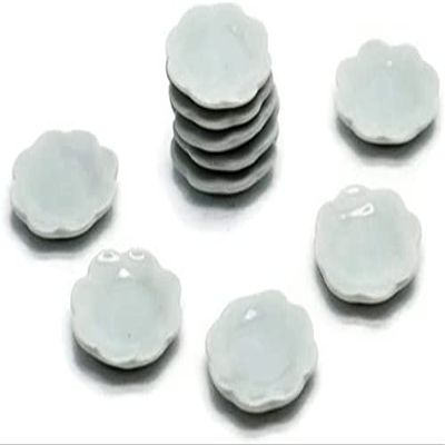 10 Handcrafted White Ceramic Decorative Plates Home Dcor Accents for Display & Artistic Arrangements