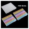 HANRUO 28/56/224 Diamond Painting Accessories Tool Nail Art Rhinestone Bead Storage Box (Color : Mixed 168 Girds B) view 2