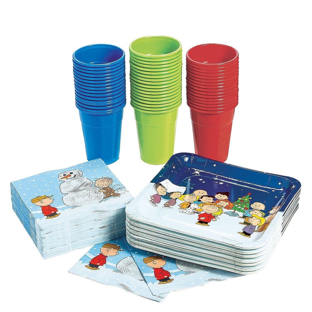 170 Piece(s) Christmas Tableware Party Kit for 50