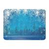 4 Piece Winter Wonderland Waterproof Fabric Bathroom Sets with Non-Slip Rugs, Toilet Lid Cover and Bath Mat, Waterproof Shower Curtain with Standard Size view 3