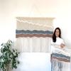 Bonnie Handmade Large Macrame Wall Hanging, Woven Wall Tapestry, Boho Wall Decor, Bohemian Art Decoration, Macraweave Tapestry, Modern Wall Rug view 1