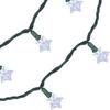10-Count Pure White LED Star Christmas Light Set 4ft Green Wire view 3