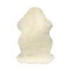 HomeRoots 2' X 3' Natural New Zealand Sheepskin Wool Area Rug in White view 1