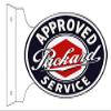 Packard Garage Shop Reproduction Gas Station Flange Sign 12x18 Oval view 1
