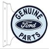 Genuine Parts Reproduction Flange Garage Shop Sign 12x18 Oval view 1