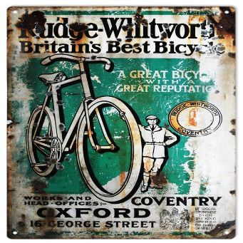 Reproduction Rudge Whitworth Bicycle Sign