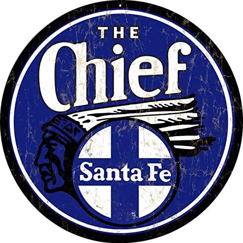 ArtFuzz The Chief Santa Fe Railroad Sign Round 14