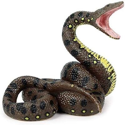 RAN Sculptures Statues Decorations for Home Garden Office Ornaments Figurines Snake Model Simulation Reptile Giant Python Big Python Wild Animal Snake Model