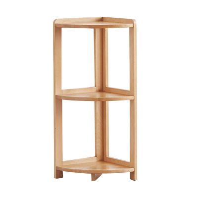 FUFU 3-layer Bookshelf Wooden Bookshelf Independent Display Shelf Storage Rack Assembly Floor Shelf Home Study Office