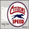 Citizen Speed Motor Oil Flange Reproduction Sign 15x171/2 view 1