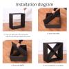 fdjamy Wooden 8Bottle Butterfly Wine Rack, Small countertop Wine Rack, Minimal Assembly, Stylish and Chic Appearance, Dark Brown (jjhd01) view 4