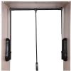 DONGYUE Black Drop-Down Coat Rack with Cushioning System, Lifting Wardrobe Rails, Soft Return to Save Space, Adjustable Width 51-115 cm Wall-Mounted Frame (Size : 510-650mm) view 1