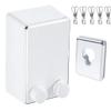 ABHILWY Retractable Clothesline Clothes Line Retracting Outdoor/Indoor, Heavy Duty Stainless Steel Adjustable Drying Rope Wire Dryer with ABS case+Aluminum, Self Adhesive Wall Mount Upgrade Edge White view 1