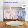ABHILWY Retractable Clothesline Clothes Line Retracting Outdoor/Indoor, Heavy Duty Stainless Steel Adjustable Drying Rope Wire Dryer with ABS case+Aluminum, Self Adhesive Wall Mount Upgrade Edge White view 4